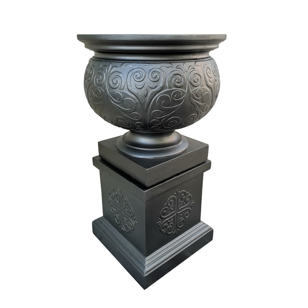 Ornate Urn & Pedestal